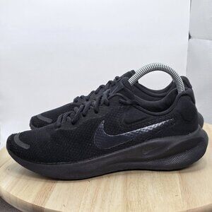 Womens Size 8 - Nike Revolution 7 Triple Black Running Casual Shoes Sneakers